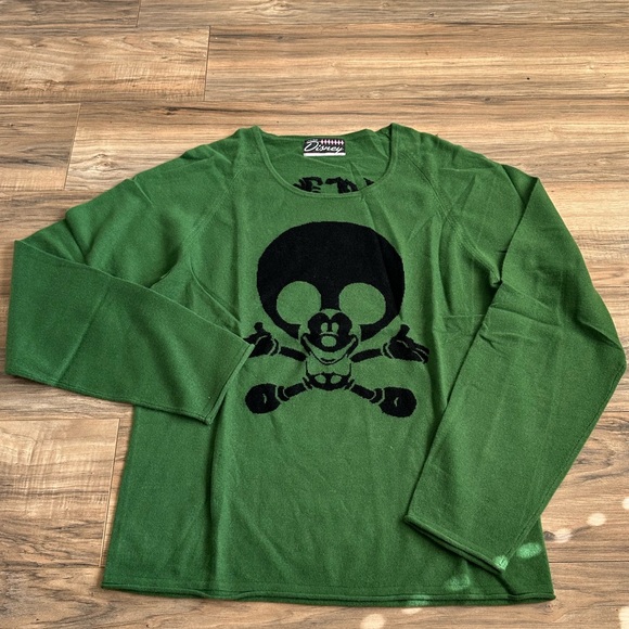 Vintage Disney Cashmere Mickey/Skull Sweater - Picture 2 of 7